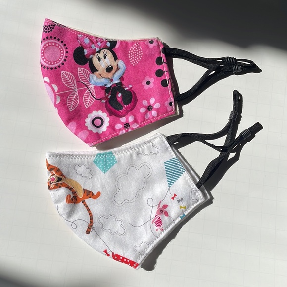 Minnie Mouse & Winnie The Pooh Homemade Masks 100% Cotton - Picture 2 of 3